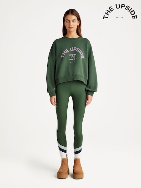 The Upside Green Superdream 25In Leggings (AG2813) | AED524