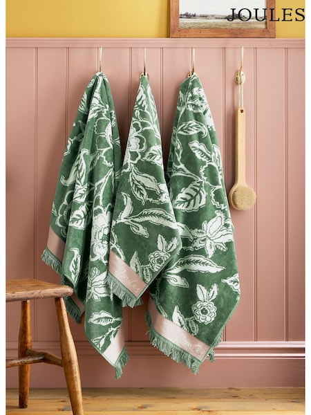 Joules Green 100% Cotton Juliette Towel (AG2842) | AED87 - AED262