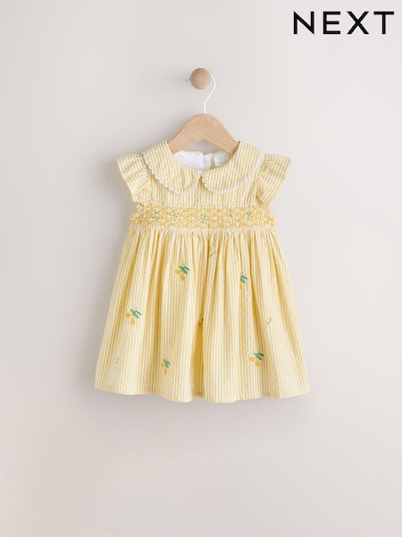 Yellow Baby 100% Cotton Embroidered Dress (0mths-2yrs) (AG2888) | $33 - $37