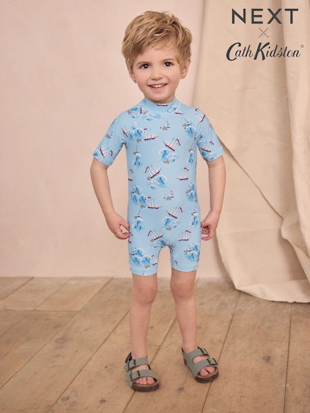 Sininen - Cath Kidston Sunsafe All-In-One Swimsuit (3mths-7yrs) (AG2985) | €20 - €26