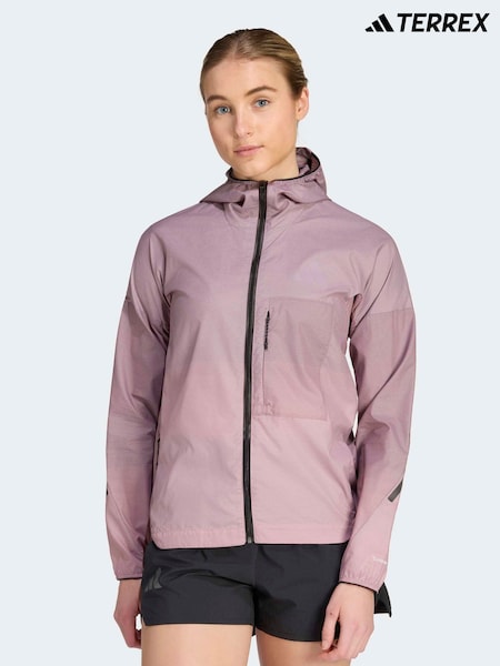 Mauve Purple - Adidas Terrex Xperior Clima365 Light Windweave Jacket