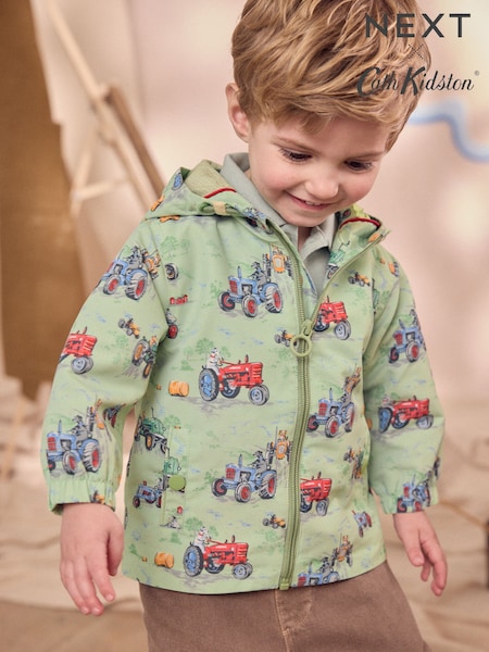 Green Tractor Print Jacket (3mths-7yrs) (AG3086) | R$ 225 - R$ 265