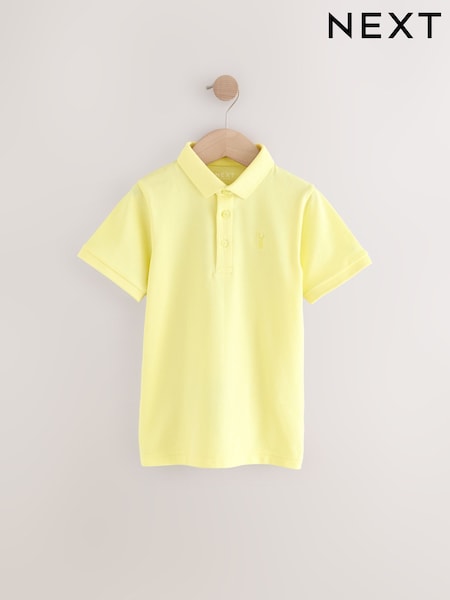 צהוב בהיר - Short Sleeve Polo Shirt (3-16yrs) (AG3386) | ‏29‏₪ - ‏50‏ ₪