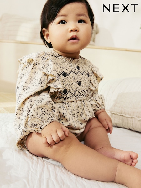 Floral Mono Baby Bloomer Romper (0mths-3yrs) (AG3550) | kr284 - kr317