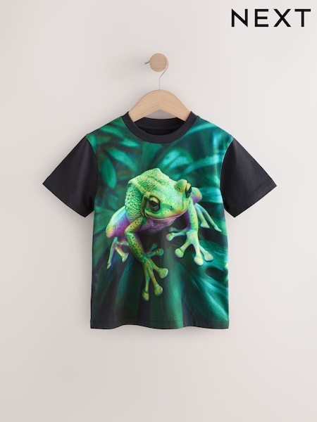 أخضر ضفدع - Regular Fit Short Sleeve All-Over Print 100% Cotton T-Shirt (3-16yrs) (AG3595) | ‏51 د.إ.‏ - ‏ 66‏ د.إ.