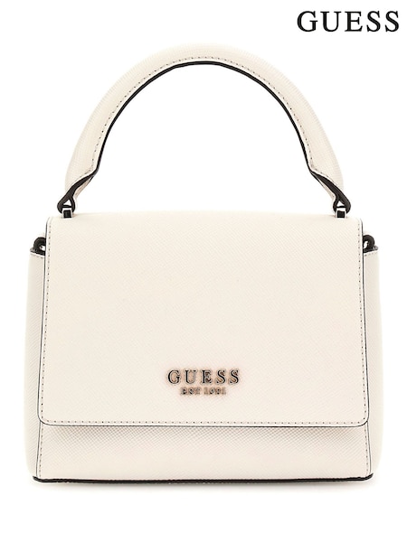שמנת - Guess Fedana Top Handle Flap Bag (AG3642) | ‏578‏₪