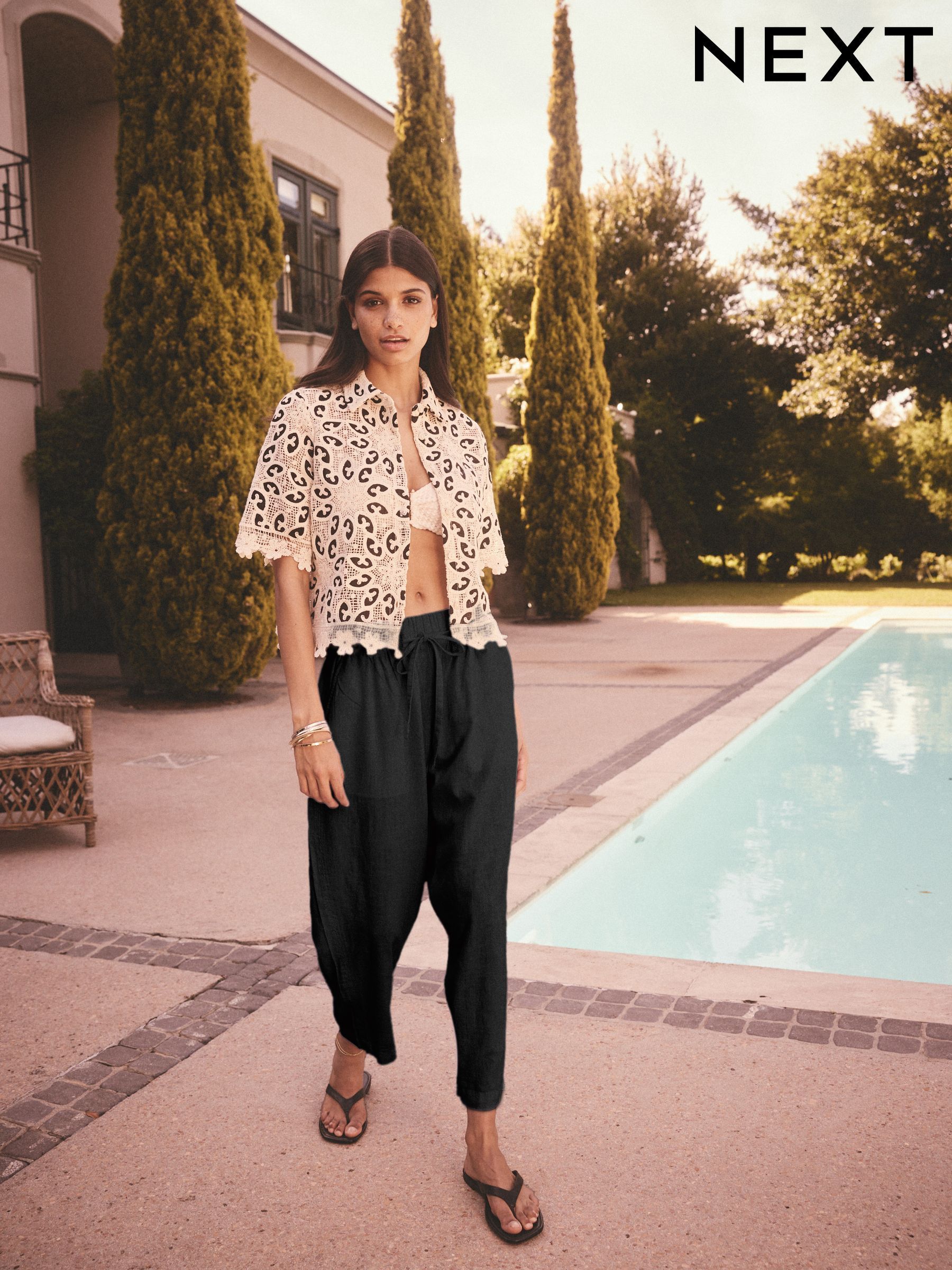 Women's Black Trousers | Black Cropped \u0026 Printed Trousers | Next