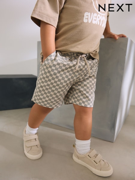 Neutraali shakkilauta - Pull On Shorts (3mths-7yrs) (AG3822) | €9 - €12