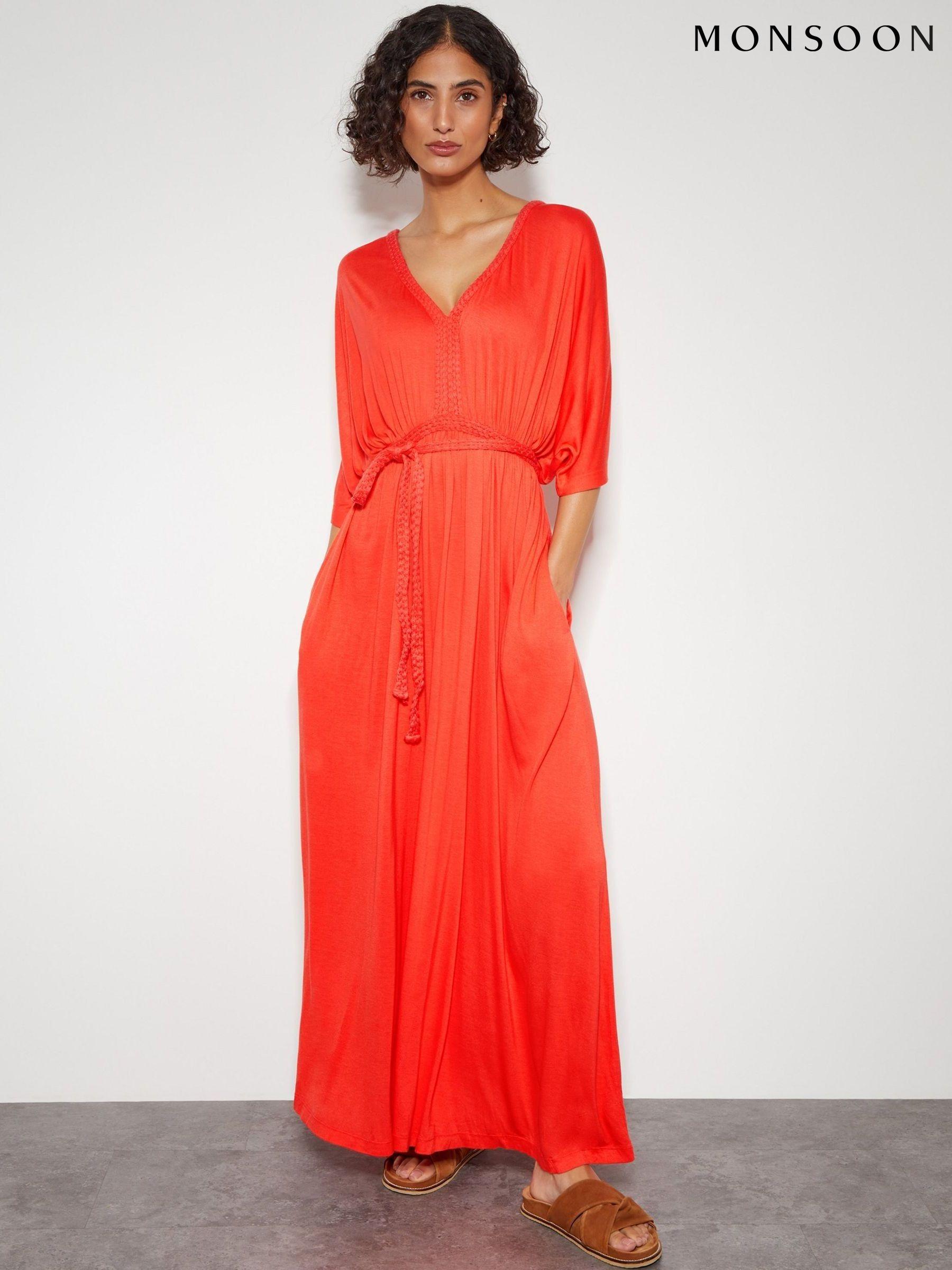 Women s Monsoon Orange Summer Dress Maxi Dresses Next Luxembourg