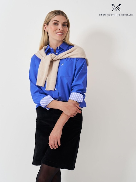 Crew Clothing Blue Poplin 100% Cotton Shirt (AG3881) | 3,545 UAH