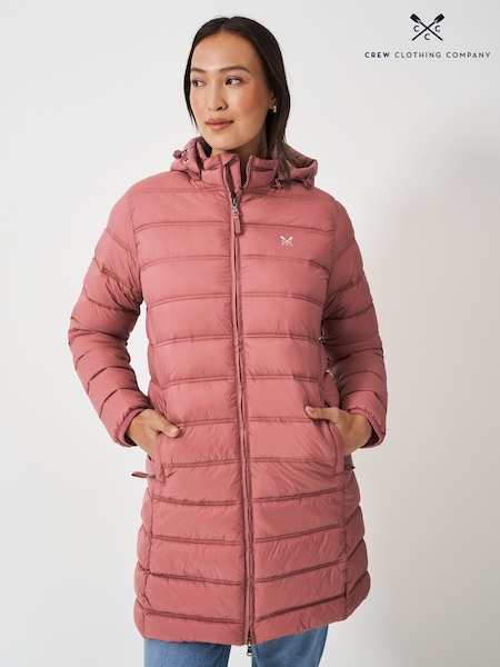 Crew Clothing Pink Lightweight Padded Coat (AG3901) | ₪649