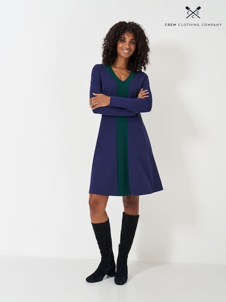 Verde - Crew Clothing Evalyn Ponte Rochie (AG3927) | 313 LEI