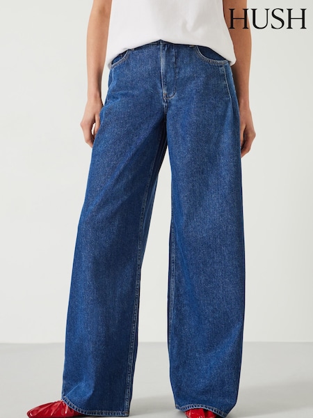 Hush Nova Pintuck Wide Leg 100% Cotton Jeans (AG3955) | 148 €
