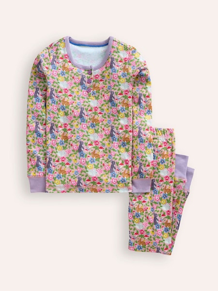 Boden Pink 100% Cotton Bunny Snug Henley Pyjamas (AG4012) | €14.50 - €17.50