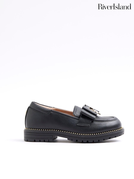 Negru - River Island Fete Fundă Mocasini (AG4070) | 135 LEI