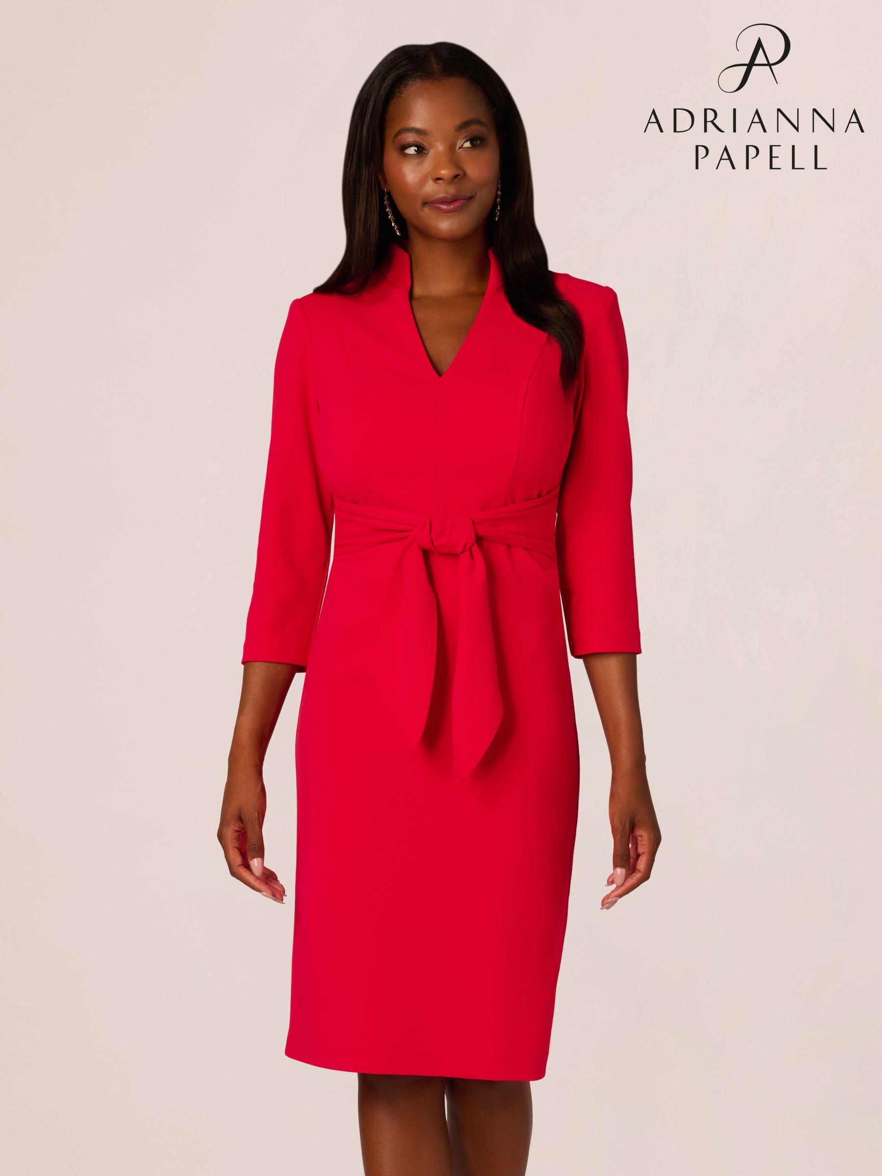 Women s Adrianna Papell Red Knee Length Dresses Next Oman