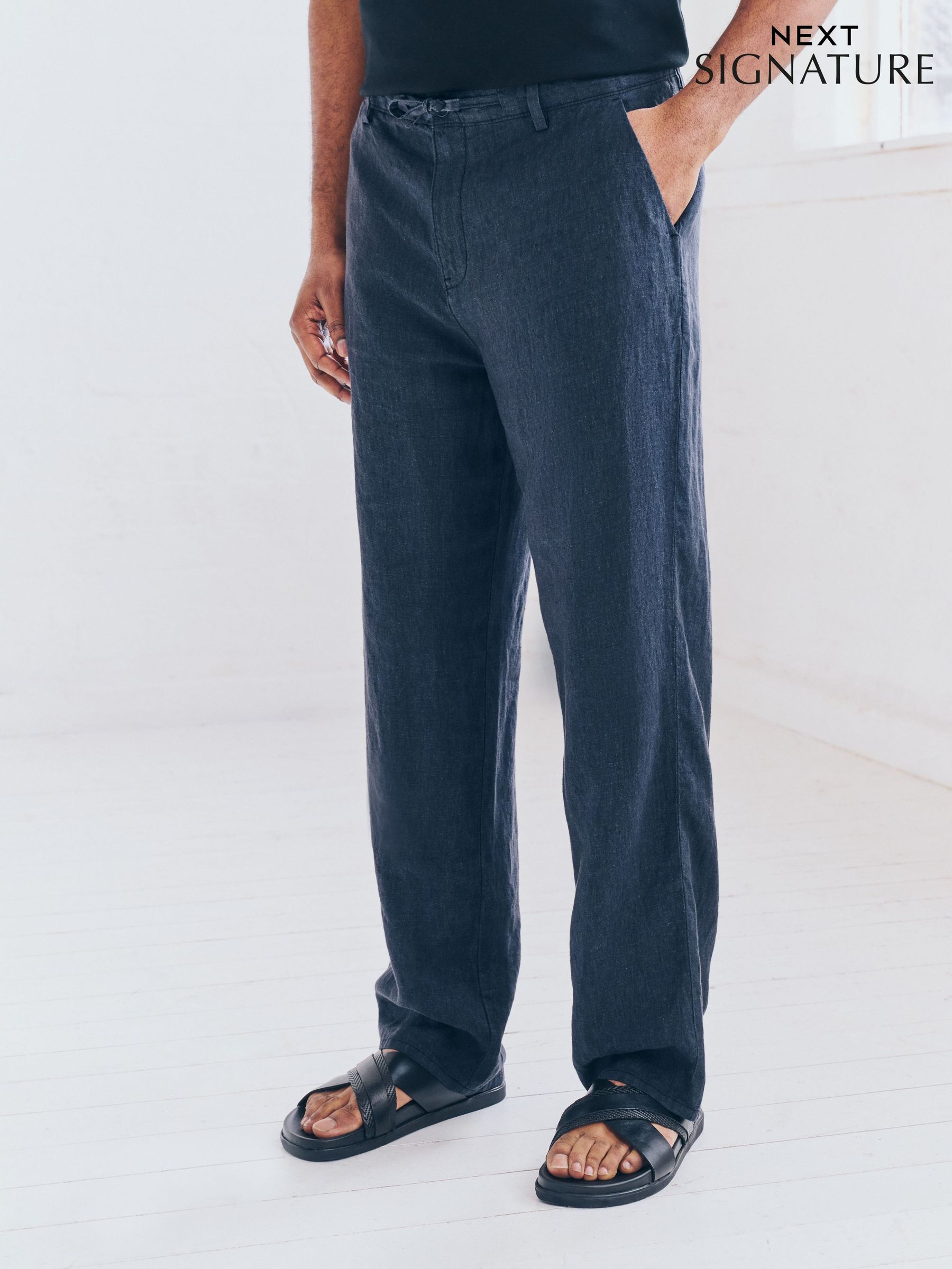 2024men Chino Trousers Slim Fit Stretch Casual Cotton Designer