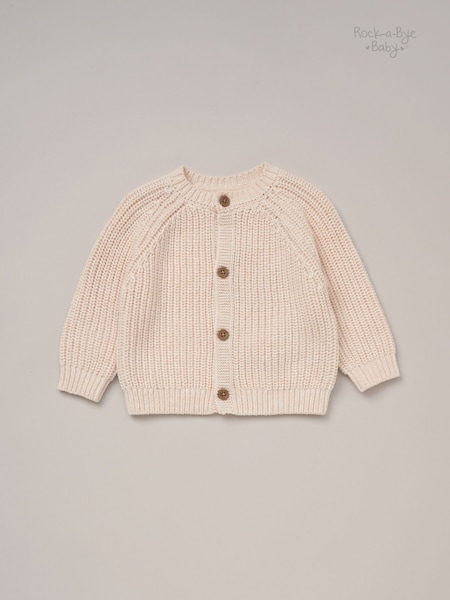 Blanco - Rock-a-bye Baby Boutique 100% Cotton Cardigan With Embroidery Back Detail (AG4147) | 28 €