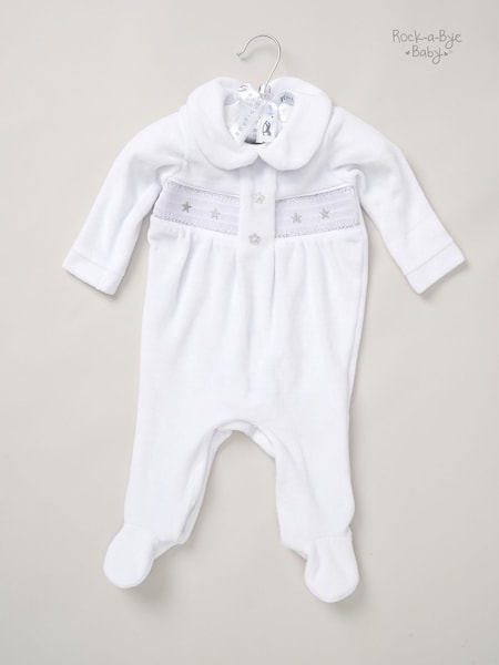 Blanco - Rock-a-bye Baby Boutique Velour All-in-one Sleepsuit (AG4149) | 25 €