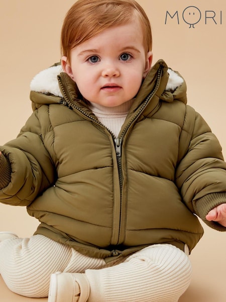 MORI Green 3-In-1 Cosy Coat to Gilet (AG4230) | AED405