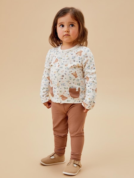 MORI Organic Cotton and Bamboo Super Soft Brown Joggers (AG4238) | €11 - €12