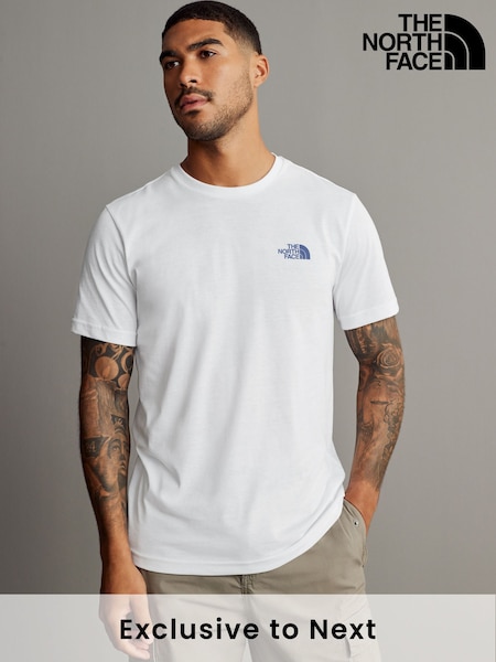 The North Face pure white Mens Simple Dome T-Shirt (AG4247) | €32