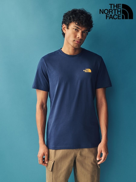 The North Face Navy Mens Simple Dome T-Shirt (AG4250) | 76 SAR