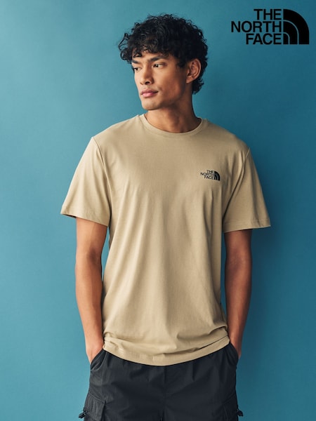 The North Face Beige Mens Simple Dome T-Shirt (AG4253) | €32