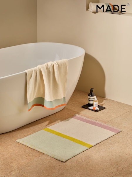 MADE.COM Multi Jutta 100% Cotton Woven Bath Mat (AG4518) | €32