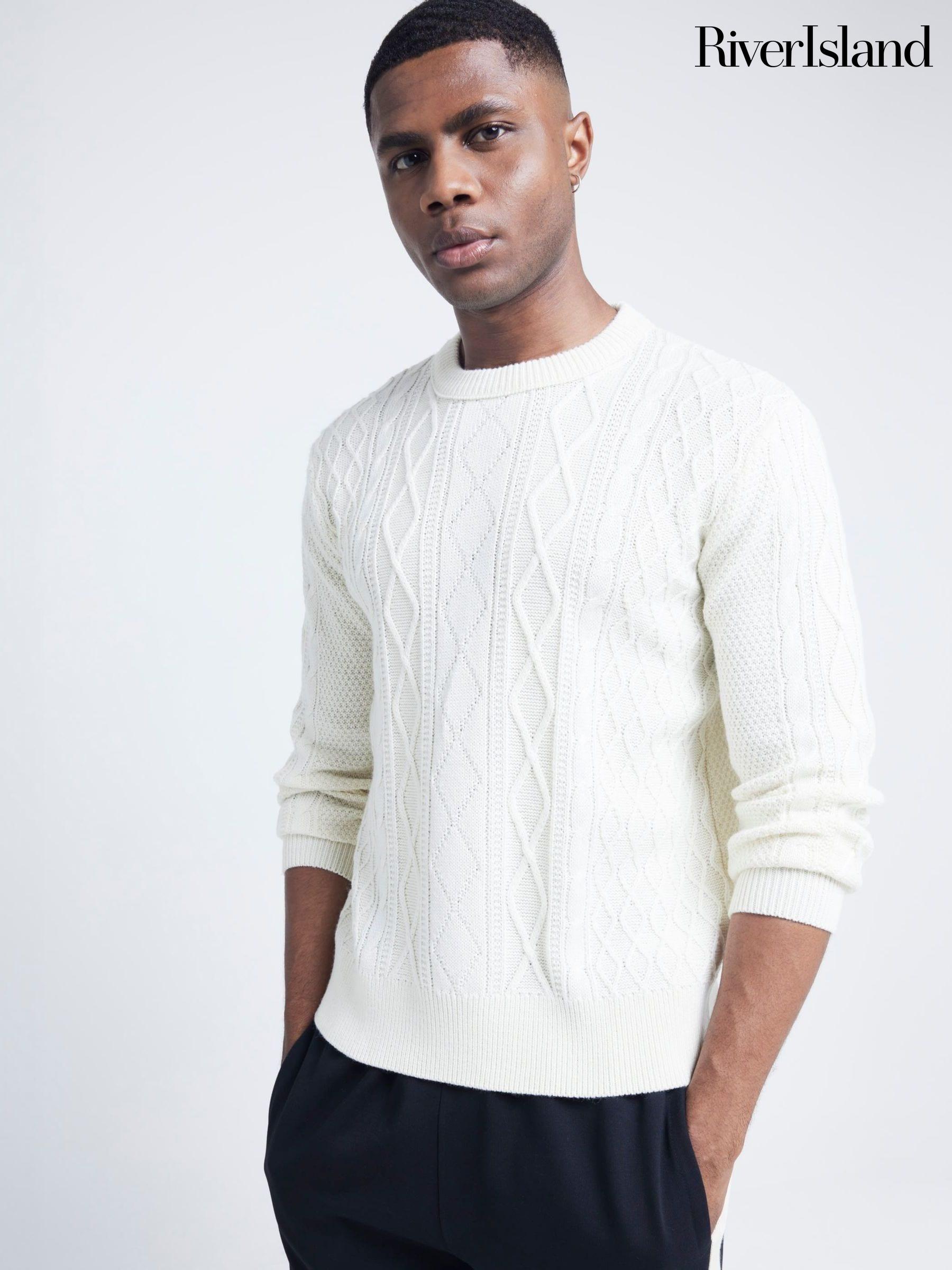 River island crew neck jumper cheap