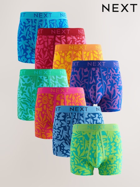 Bunt gemustert - Boxershorts mit A-Front, 8er-Pack (AG4661) | 64 €