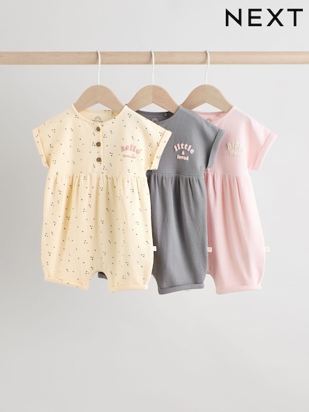 Slogan Mono and Pink - Baby Salopetă 3 Pack (AG4747) | 149 LEI - 179 LEI