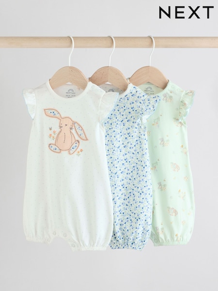 Estampado multicolor - Floral Bunny Rompers 3 Pack (AG4755) | 26 € - 32 €