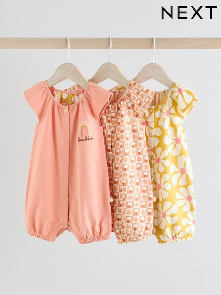 Coral rosa - Baby Jersey Rompers 3 Pack (AG4768) | 25 € - 30 €