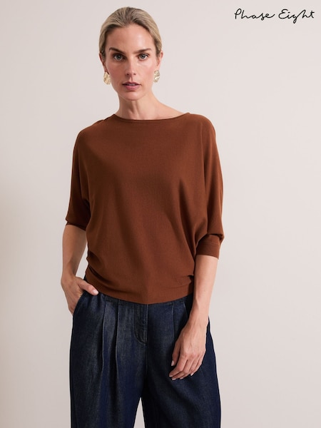 Phase Eight Brown Cristine Knit Jumper (AG4823) | €75