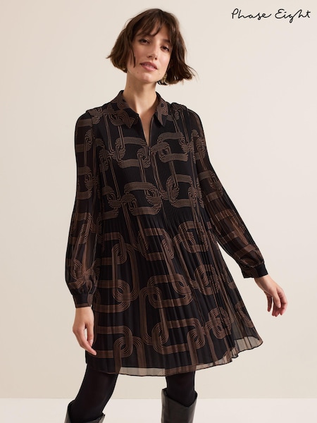 Phase Eight Black Ella Chain Swing Dress (AG4830) | €76