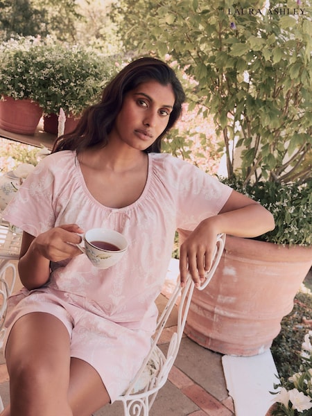 Laura Ashley Pink 100% Cotton Josette Short Pyjamas (AG4894) | 1,562 UAH