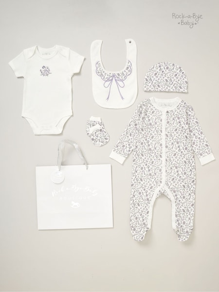 Rock-A-Bye Baby Boutique 100% Cotton 5 Piece Gift Set (AG4956) | €32