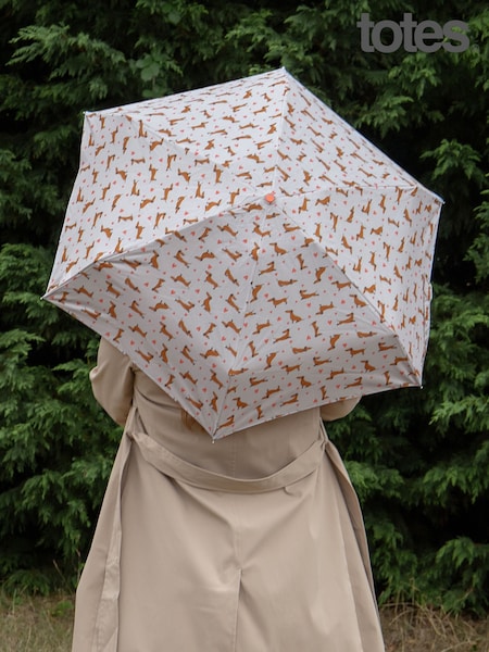 Totes Grey Compact Round Eco-Brella Umbrella (AG5035) | 1,322 UAH