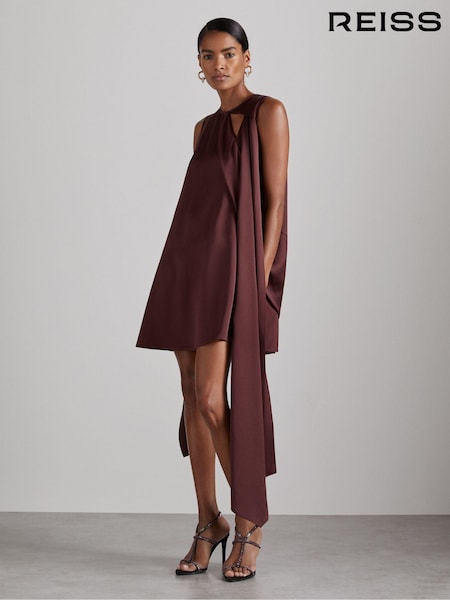 Reiss Quinn Atelier Satin Draped-sash Mini Dress (AG5042) | €559