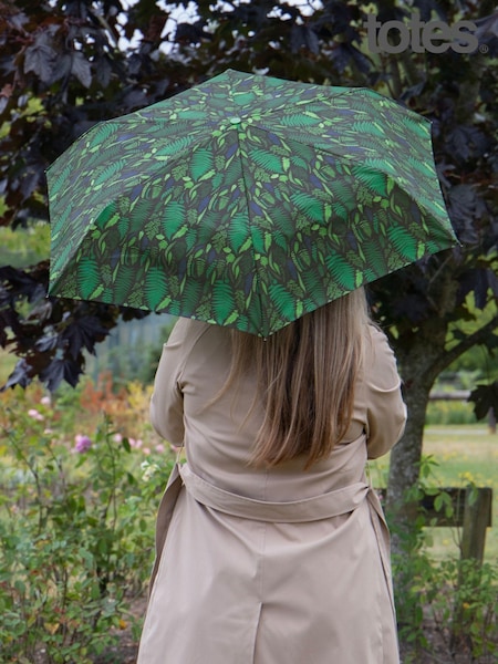 Зеленый - Totes Supermini Eco-brella Umbrella (AG5045) | 10 510 тг