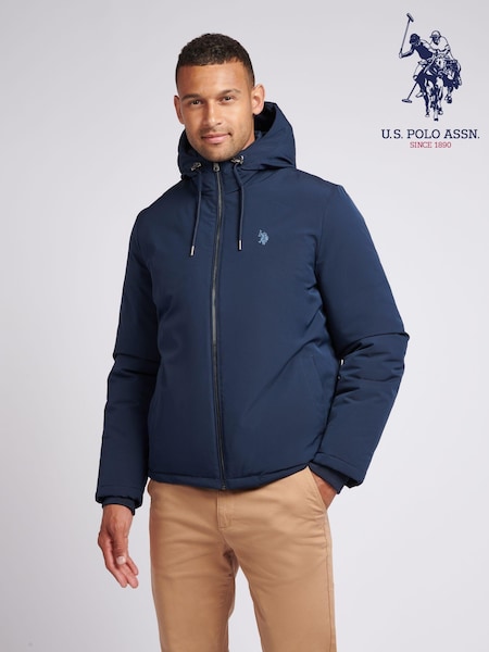 U.S. Polo Assn. Mens Blue Smart Padded Jacket (AG5082) | €199
