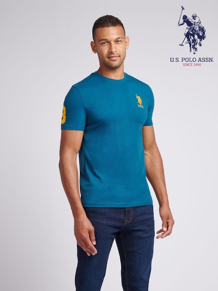 Azul oscuro - U.S. Polo Assn. Regular Fit Mens 100% Cotton Player 3 T-Shirt (AG5102) | 42 €