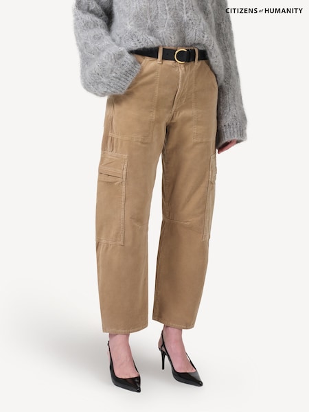 Citizens of Humanity Brown Marcelle Straight Leg Trousers (AG5346) | €408