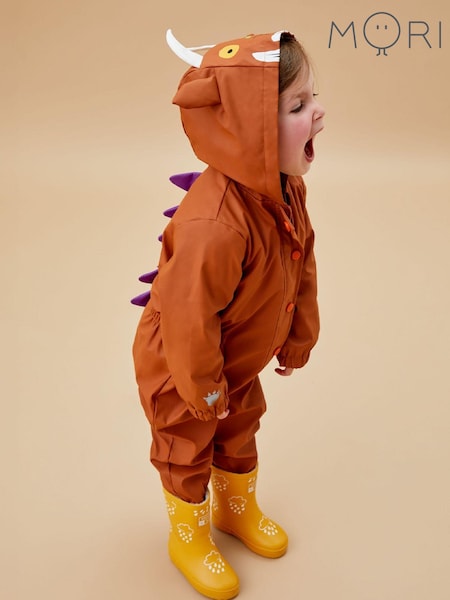 Mori Gruffalo Recycled Waterproof Cosy Hooded Brown Puddlesuit (AG5347) | 3 995 грн
