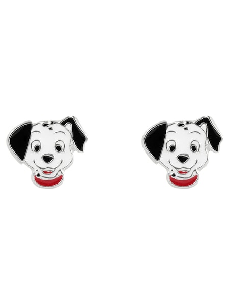 Peers Hardy Silver Tone Disney 101 Dalmatians Enamel Earrings (AG5409) | €32