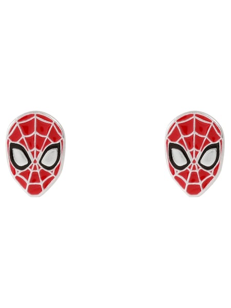 Peers Hardy Silver Tone Disney Marvel Spiderman Enamel Earrings (AG5414) | €32