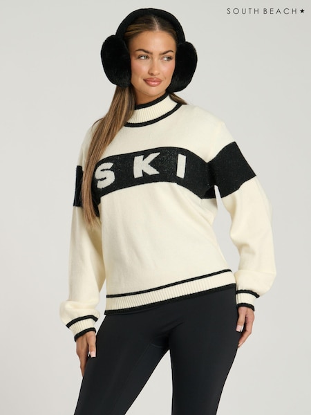 South Beach Funnel Neck Ski Knit Jumper (AG5443) | 163 LEI