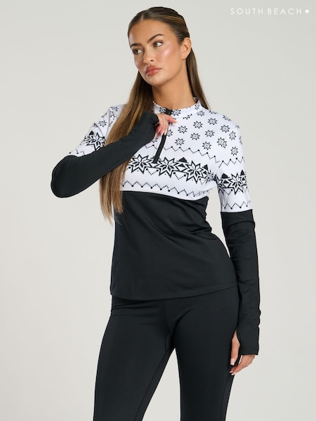 South Beach Half Zip Long Sleeve Base Layer (AG5461) | ‏110 د.إ.‏