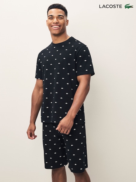 Lacoste Printed Black Pyjama Set (AG5521) | €86